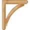 Ekena Millwork Thorton Craftsman Rough Sawn Bracket w/ Offset Brace, Western Red Cedar, 6"W x 28"D x 32"H BKT0604X28X32THR04RWR - alternate 2